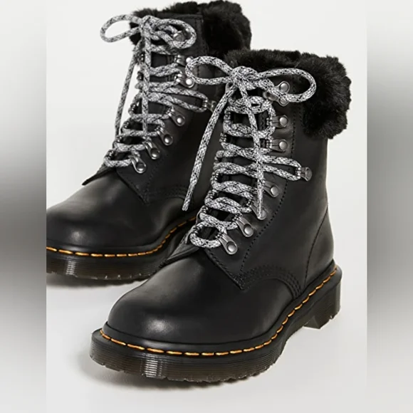 NIB Dr. Martens 1460 Serena Collar Combat Boots - Picture 1 of 11